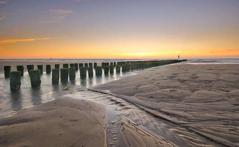 Paalhoofden Zeeland Küste von John Leeninga