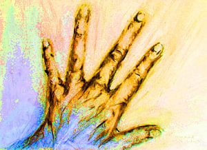 Streck die Hand nach dem Licht aus.