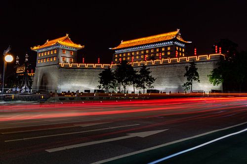 Xi'an wachttoren lange sluitertijd