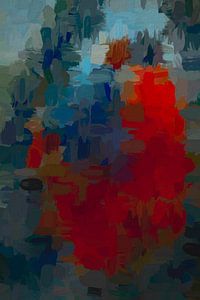 Abstract rouge bleu