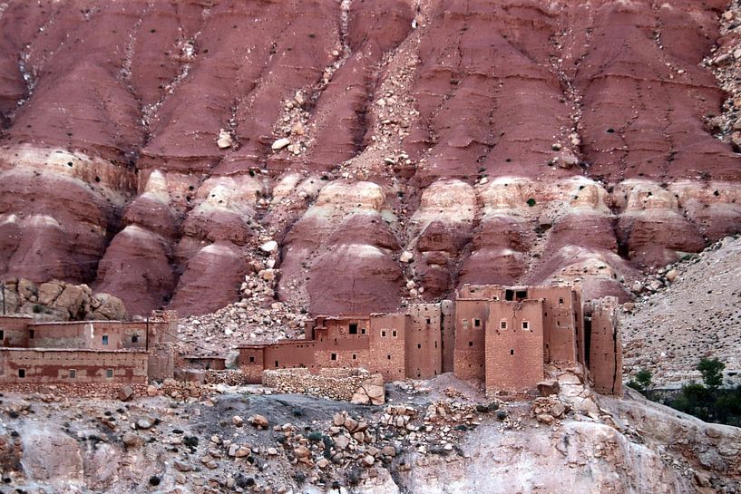village in the Atlas mountains by Jan Katuin