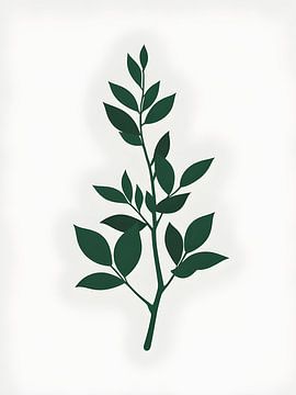 Tige botanique Simple Green sur Giandra Safaraz