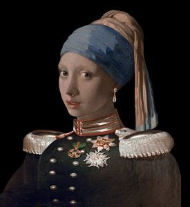 Girl with a Pearl Earring - verkleidet von Digital Art Studio