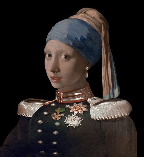 Girl with a Pearl Earring - dressed up