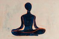Meditatie Silhouet van Poster Art Shop thumbnail
