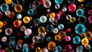 Colourful balls panorama