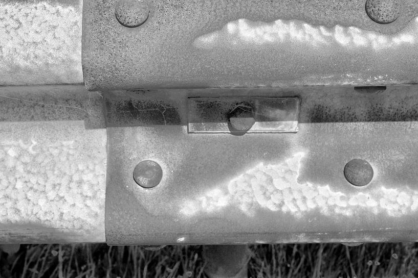 Minimalisme Art Photographie Vangrail Noir et Blanc par Hendrik-Jan Kornelis