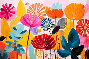 Feuilles modernes et abstraites
