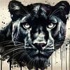 Aquarell Panther von Chromatic Fusion Studio