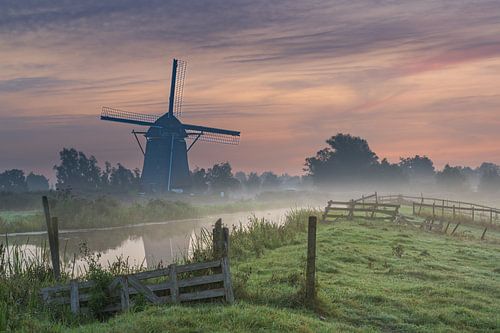 Zonsopkomst bij de Rietveldse Molen