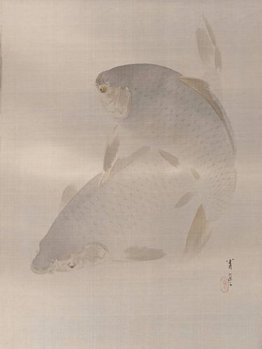 Watanabe Seitei - Karper zwemt (1887)