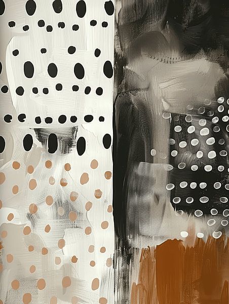 Connecting the dots, modern and abstract by Japandi Art Studio
