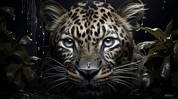 Zeichnung eines Panthers von Gelissen Artworks