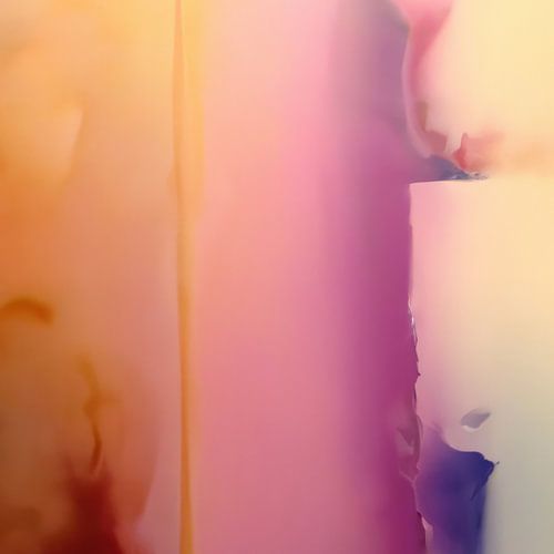 Abstract werk neon vibes met pastel