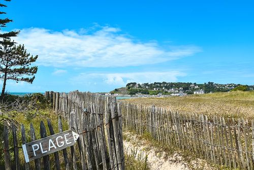 Beach entrance in Normandy