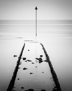 Een golfbreker op Vlieland van Henk Meijer Photography