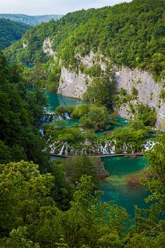 De Plitvice Meren in Kroatië van Roland Brack
