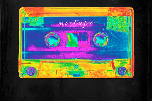 Rainbow - Retro music cassette