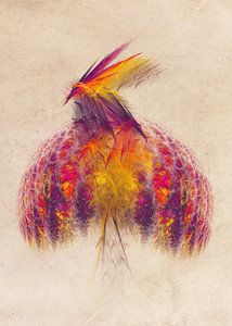 Fractal oiseau de paradis #fractal #abstraction sur JBJart Justyna Jaszke