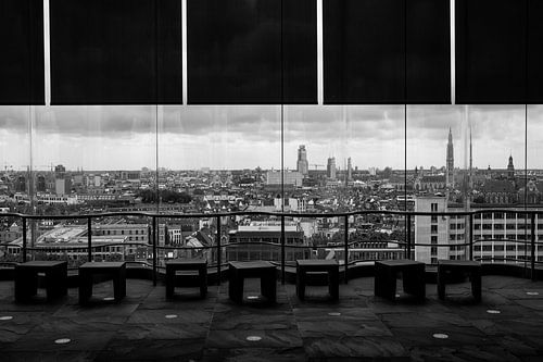 Skyline Antwerpen Black and White