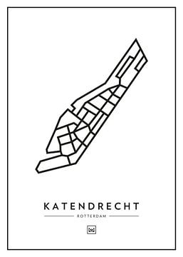Katendrecht - Rotterdam van Muurmap - Jouw Favorite stad of wijk aan de muur