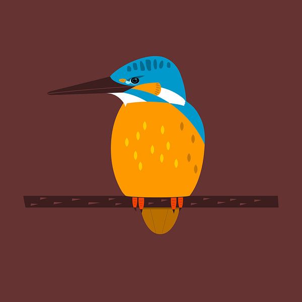 De ijsvogel van Studio Mattie