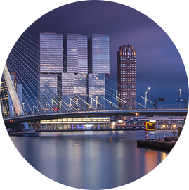 Dreigende zonsondergang in Rotterdam van Ilya Korzelius