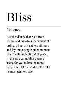 Bliss Definitie - Wit