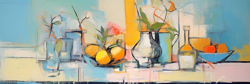 Stilleven Abstract van Abstract Schilderij