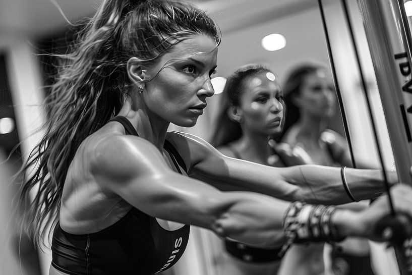 mensen in sportschool actief van Egon Zitter