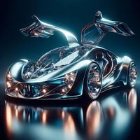 Een futuristische auto