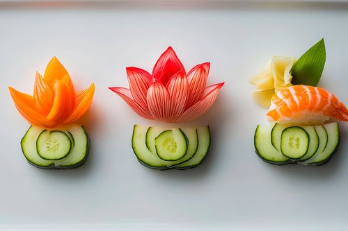 Artistiek sushibord