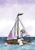 Zeeland girl on Sailboat