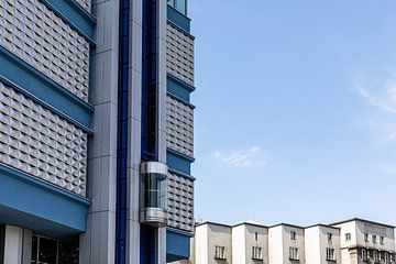 katowice blauw art deko gebouw