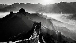 Chinese Muur met mist