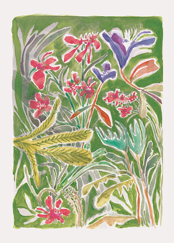Levendige wilde tuin