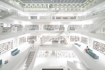 Die Bibliothek von Stuttgart 2 von Wil Crooymans