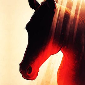 Profil du Noble Horse : Silhouette graphique « Fiery Dawn » sur Ramy Salah Hefny