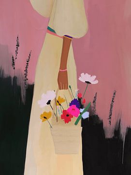 Flower Power, eclectisch en bohemian van Carla Van Iersel