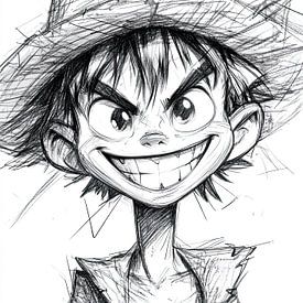 Grenzeloze dromen - Expressieve potloodschets