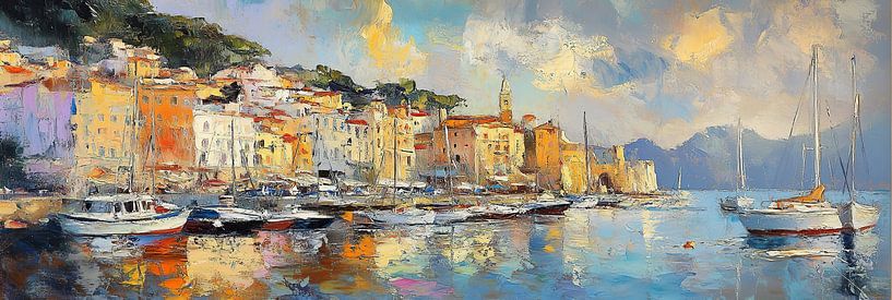 Mediterranean coastline by Abstract Painting