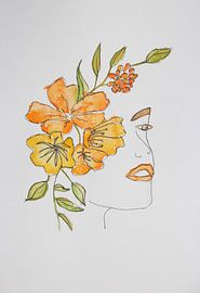 Blühendes Gesicht von Anja Zinken Bertens