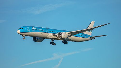 Landende KLM Boeing 787-10 Dreamliner.