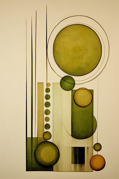 Abstract green by Wall Wonder