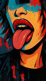 The Rebel - Pop art explosion in colour by Retinas images