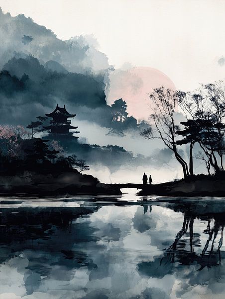 Dämmerung über der Pagode von Cats & Dotz