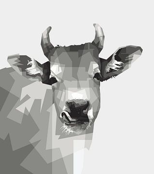 Cow Grayscale by Rizky Dwi Aprianda