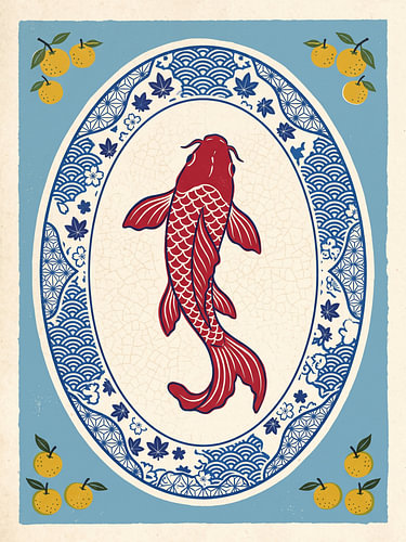 Harmonie des koïs cramoisis