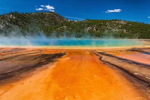 Grand prismatic spring Yellowstone van Ilya Korzelius