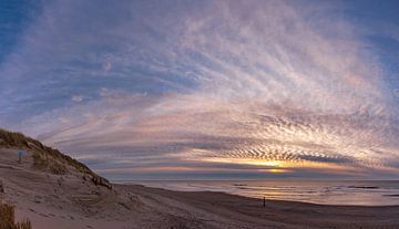 Texel Paal 9  sunset zonsondergang xxl van Texel360Fotografie Richard Heerschap